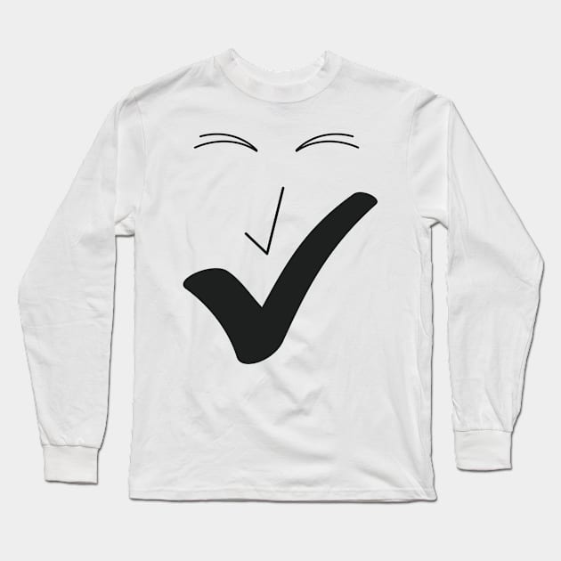 Fine smile - Fine face A01. Long Sleeve T-Shirt by ezunique